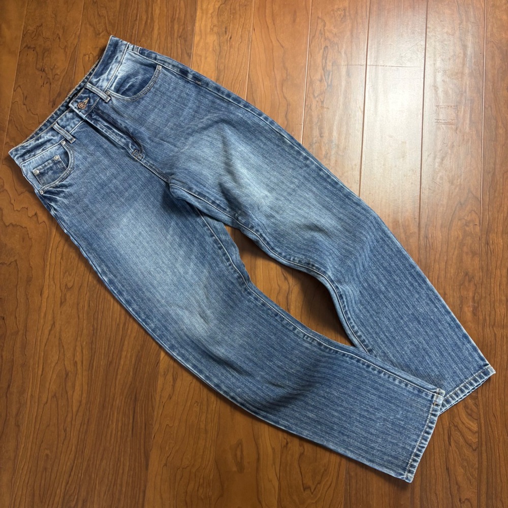 Sincerely Jules Womens High Rise Straight Leg Jeans Medium Wash Size 1/25 Cotton